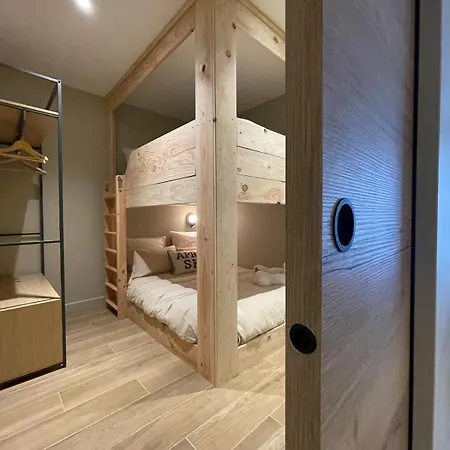 Cosy Terrasse 6 Pers Ax Thermes Centre Parking * 阿克斯莱泰尔姆