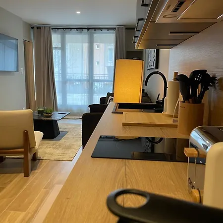 公寓 Cosy Terrasse 6 Pers Ax Thermes Centre Parking *