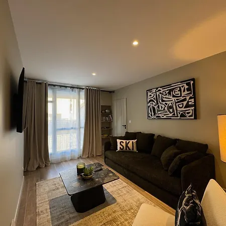 Cosy Terrasse 6 Pers Ax Thermes Centre Parking 阿克斯莱泰尔姆