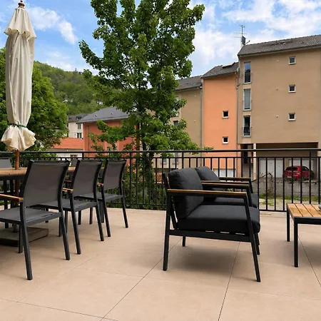 Cosy Terrasse 6 Pers Ax Thermes Centre Parking * 阿克斯莱泰尔姆
